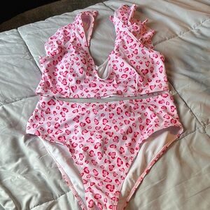Pink Leopard Swimsuit
